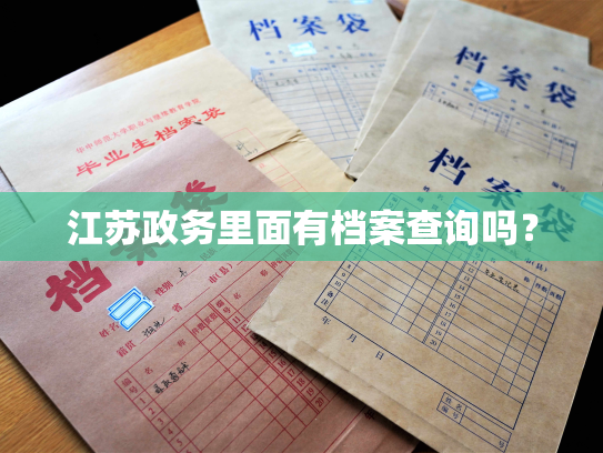 江苏政务里面有档案查询吗？