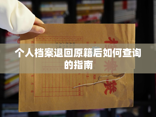 个人档案退回原籍后如何查询的指南