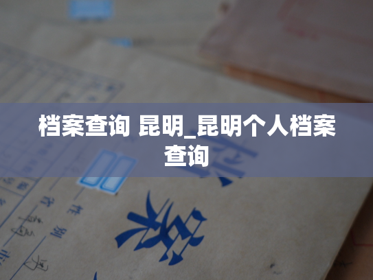 档案查询 昆明_昆明个人档案查询