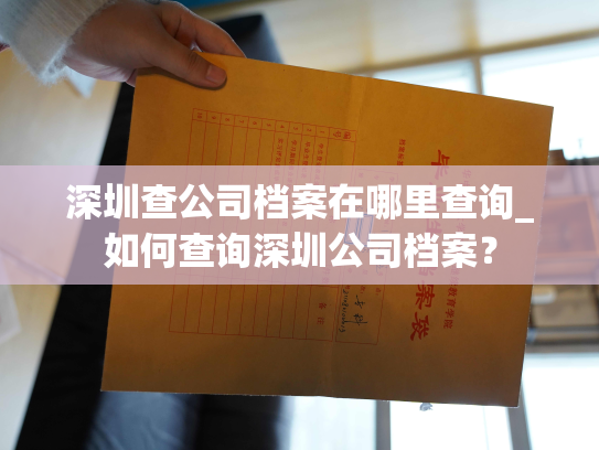 深圳查公司档案在哪里查询_如何查询深圳公司档案？