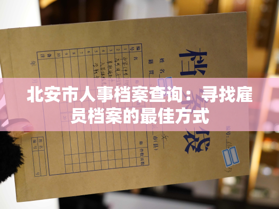 北安市人事档案查询：寻找雇员档案的最佳方式