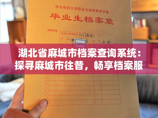 湖北省麻城市档案查询系统：探寻麻城市往昔，畅享档案服务新体验
