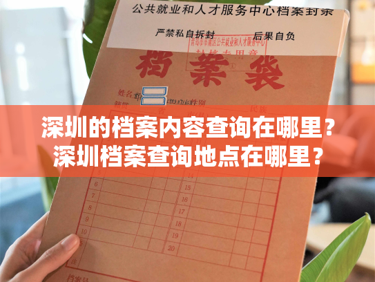 深圳的档案内容查询在哪里？深圳档案查询地点在哪里？