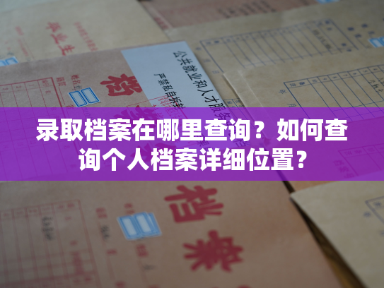 录取档案在哪里查询？如何查询个人档案详细位置？