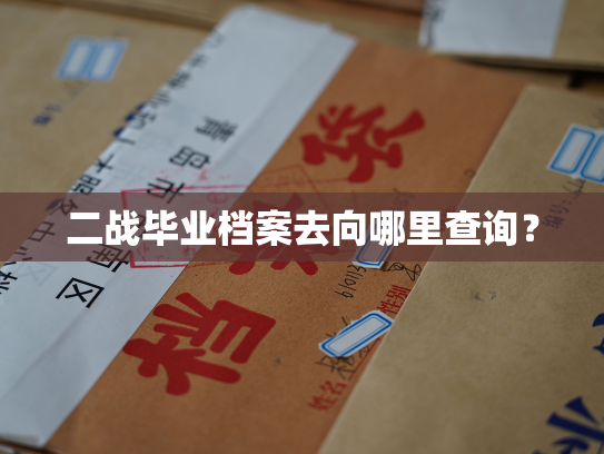 二战毕业档案去向哪里查询？