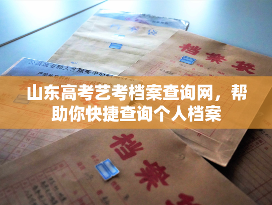 山东高考艺考档案查询网，帮助你快捷查询个人档案