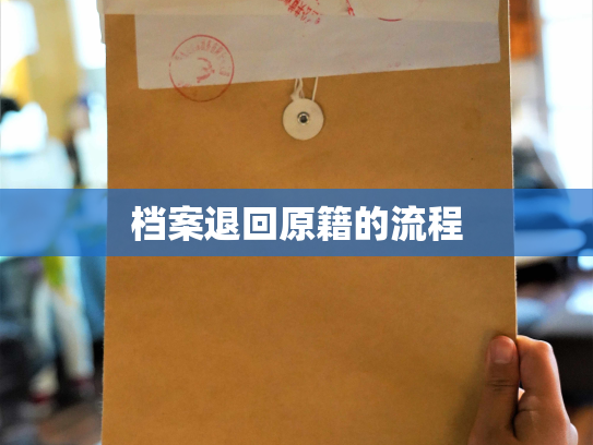 档案退回原籍的流程