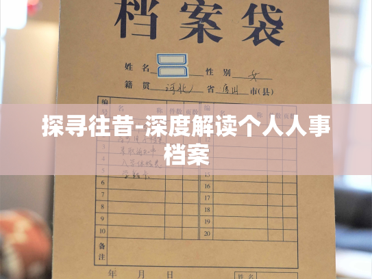 探寻往昔-深度解读个人人事档案
