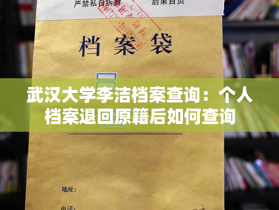 武汉大学李洁档案查询：个人档案退回原籍后如何查询