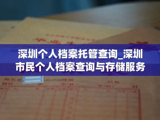 深圳个人档案托管查询_深圳市民个人档案查询与存储服务