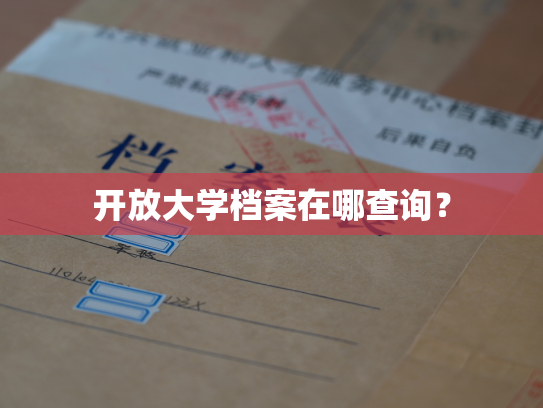 开放大学档案在哪查询？