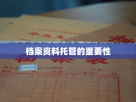 档案资料托管的重要性