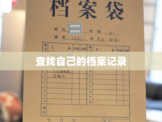 查找自己的档案记录