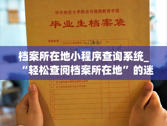 档案所在地小程序查询系统_“轻松查阅档案所在地”的迷你小程序