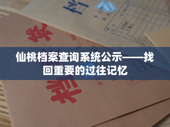 仙桃档案查询系统公示——找回重要的过往记忆