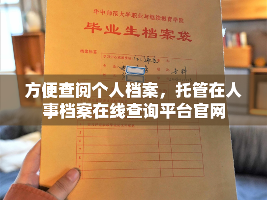 方便查阅个人档案，托管在人事档案在线查询平台官网