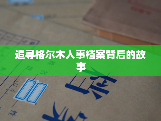追寻格尔木人事档案背后的故事