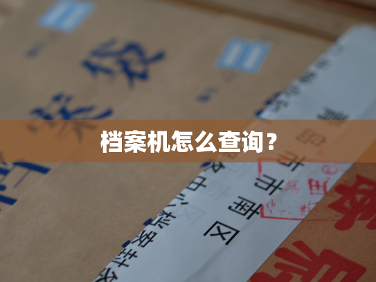 档案机怎么查询？