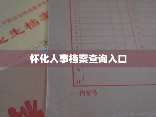 怀化人事档案查询入口