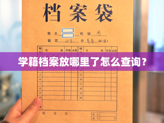 学籍档案放哪里了怎么查询？