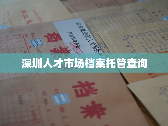 深圳人才市场档案托管查询