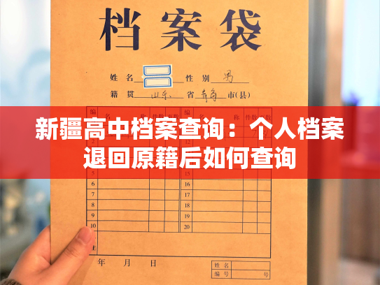 新疆高中档案查询：个人档案退回原籍后如何查询
