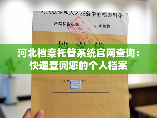 河北档案托管系统官网查询：快速查阅您的个人档案