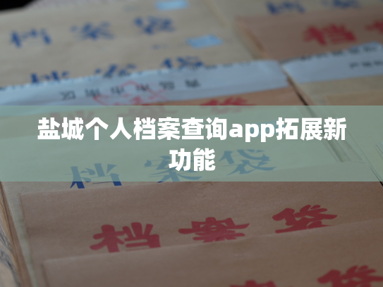 盐城个人档案查询app拓展新功能