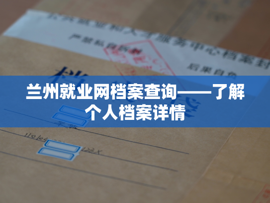 兰州就业网档案查询——了解个人档案详情