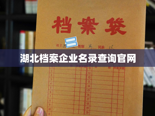 湖北档案企业名录查询官网