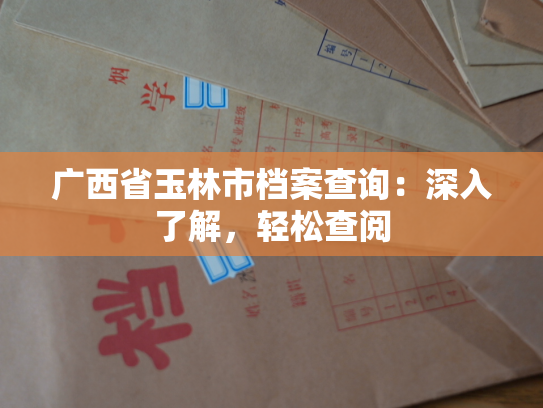 广西省玉林市档案查询：深入了解，轻松查阅