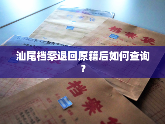 汕尾档案退回原籍后如何查询？
