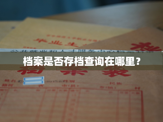 档案是否存档查询在哪里？