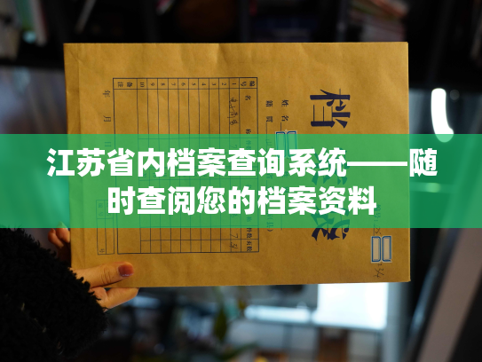 江苏省内档案查询系统——随时查阅您的档案资料