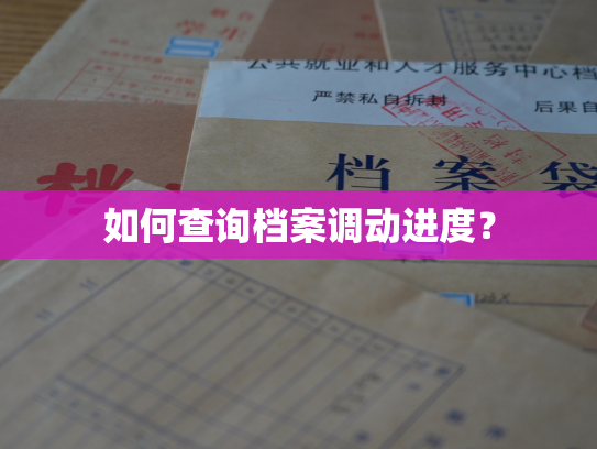 如何查询档案调动进度？