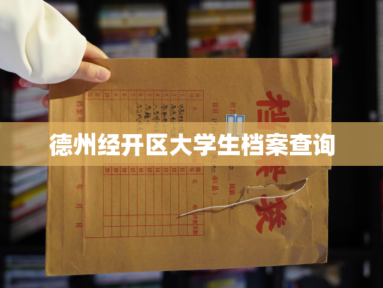 德州经开区大学生档案查询