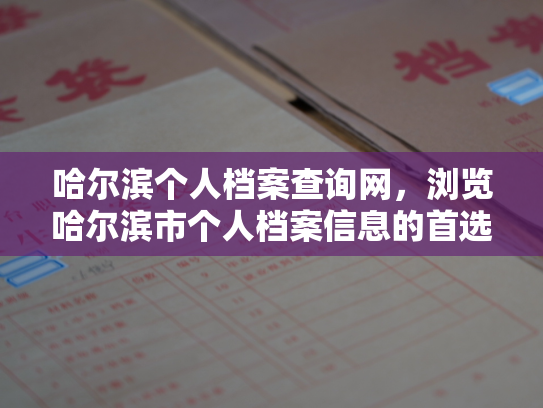 哈尔滨个人档案查询网，浏览哈尔滨市个人档案信息的首选平台