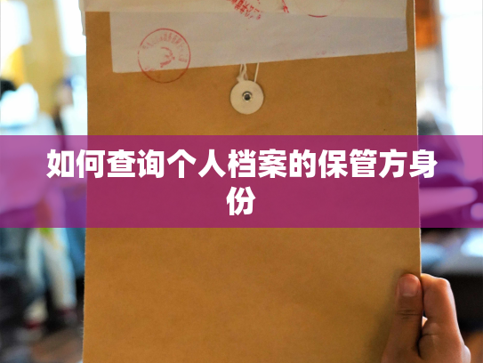 如何查询个人档案的保管方身份