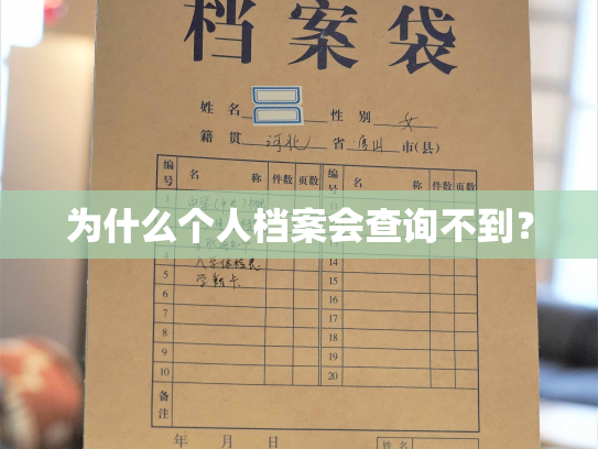 为什么个人档案会查询不到？