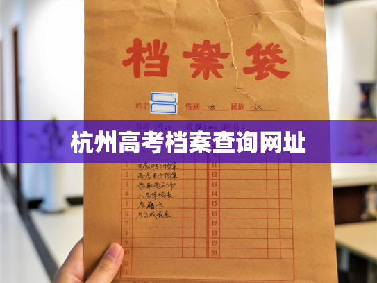 杭州高考档案查询网址
