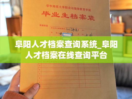 阜阳人才档案查询系统_阜阳人才档案在线查询平台