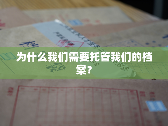 为什么我们需要托管我们的档案？
