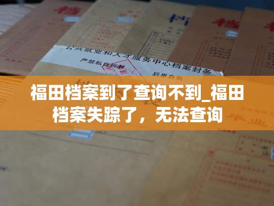 福田档案到了查询不到_福田档案失踪了，无法查询
