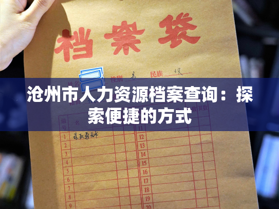 沧州市人力资源档案查询：探索便捷的方式