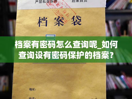 档案有密码怎么查询呢_如何查询设有密码保护的档案？