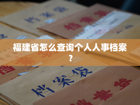 福建省怎么查询个人人事档案？