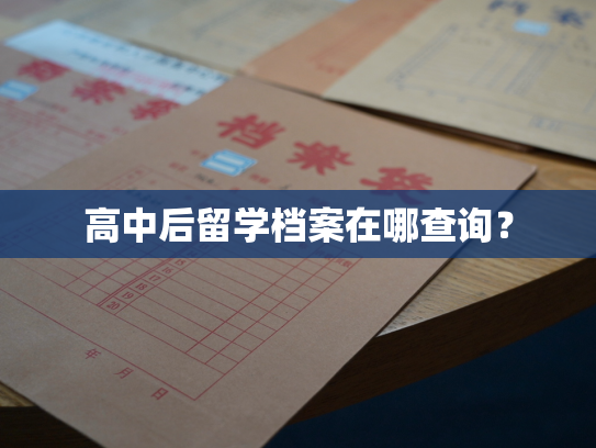 高中后留学档案在哪查询？