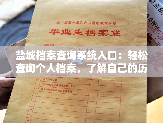 盐城档案查询系统入口：轻松查询个人档案，了解自己的历史身世。