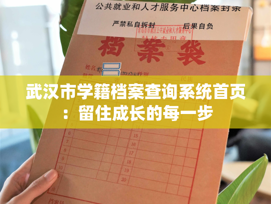 武汉市学籍档案查询系统首页：留住成长的每一步
