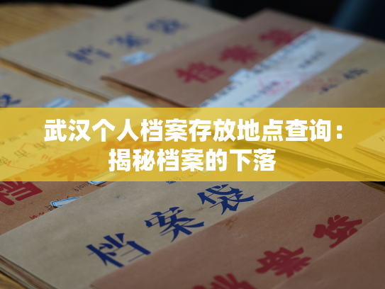 武汉个人档案存放地点查询：揭秘档案的下落